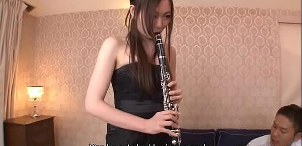  Japanese music student, Kana Sasaki got stimulated with vibrators, uncensored